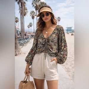 H&M Multicolor Floral Blouse